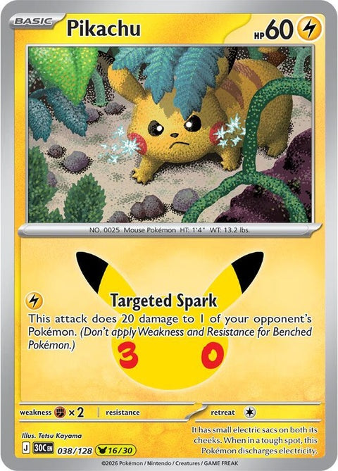 Pikachu (38) - ME: 30th Celebration