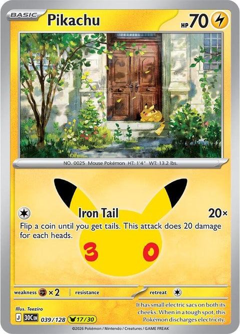 Pikachu (39) - ME: 30th Celebration