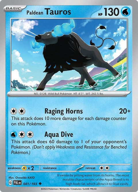Paldean Tauros (41) - Paldea Evolved