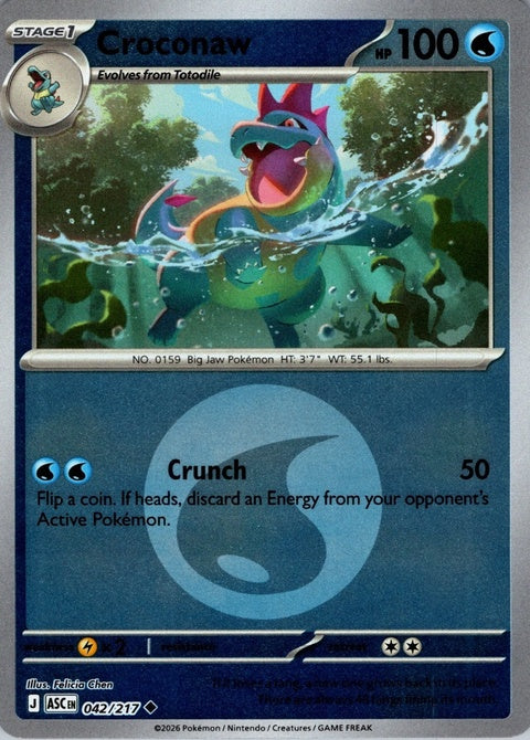 Croconaw (42) - ME: Ascended Heroes