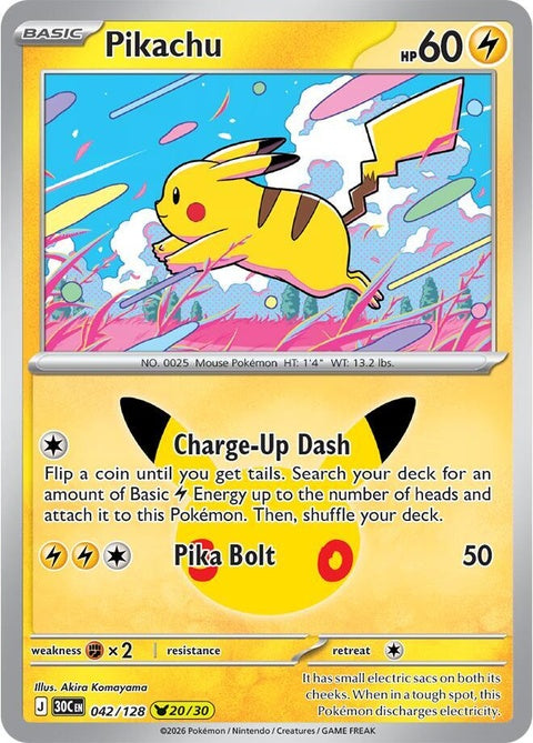 Pikachu (42) - ME: 30th Celebration