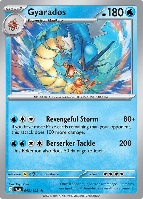 Gyarados (43) - Paldea Evolved