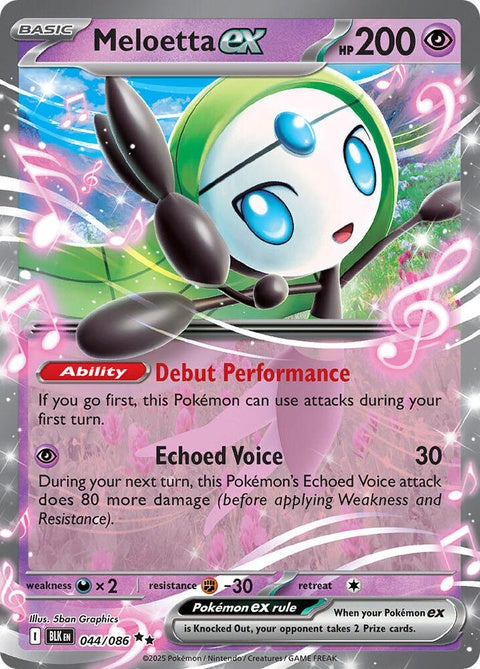 Meloetta Ex (44) - Black Bolt