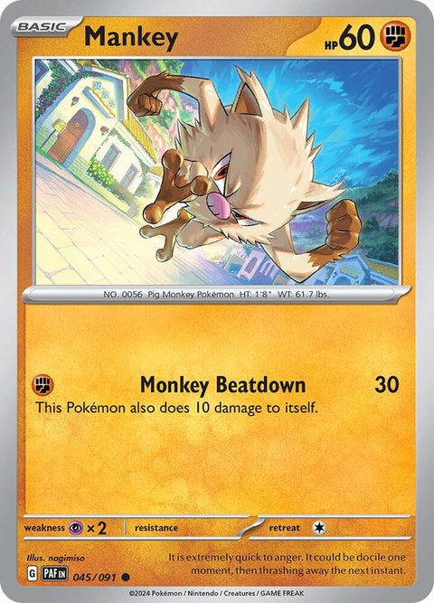 Mankey (45) - Paldean Fates