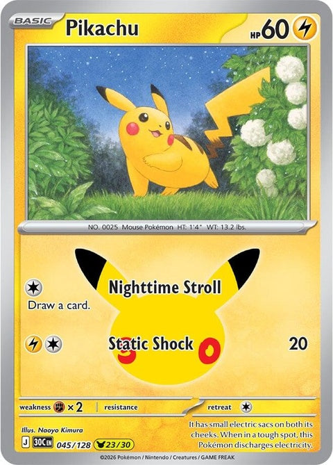 Pikachu (45) - ME: 30th Celebration
