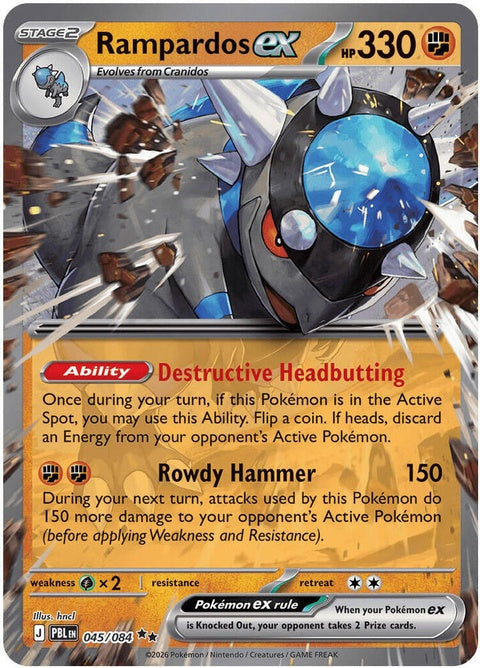 Rampardos Ex (45) - ME05: Pitch Black