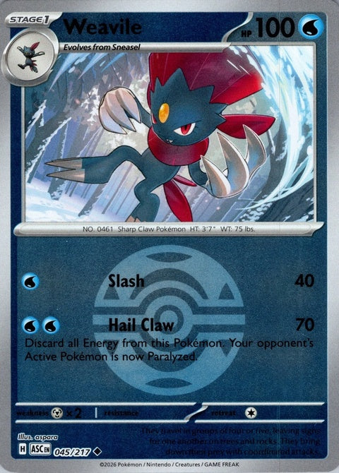 Weavile (45) - ME: Ascended Heroes