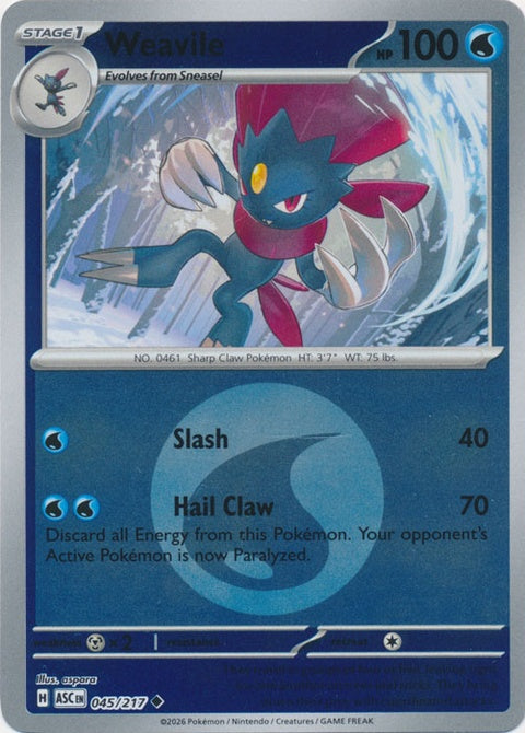 Weavile (45) - ME: Ascended Heroes
