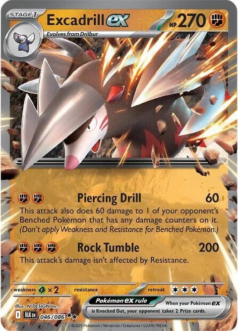 Excadrill Ex (46) - Black Bolt
