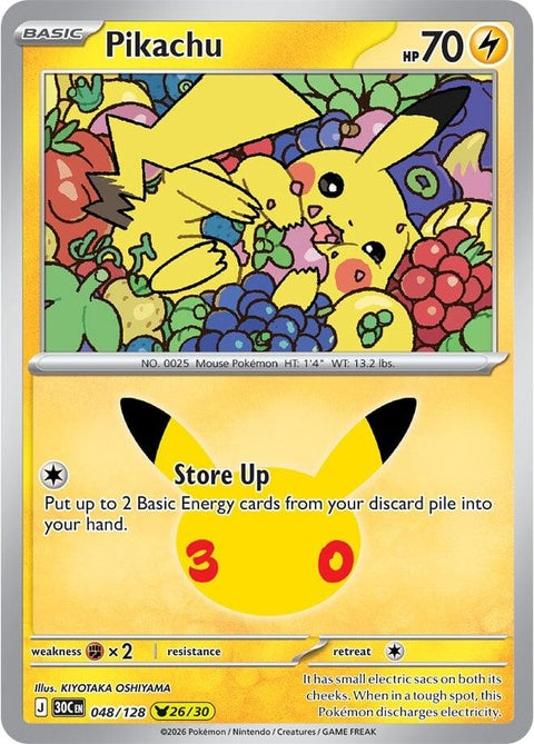 Pikachu (48) - ME: 30th Celebration