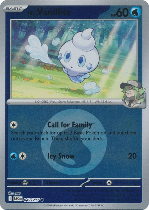 N's Vanillite (49) - ME: Ascended Heroes