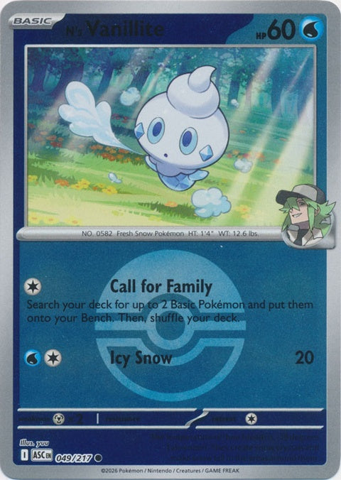 N's Vanillite (49) - ME: Ascended Heroes