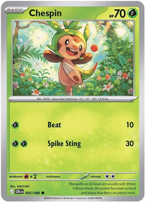Chespin (5) - ME04: Chaos Rising