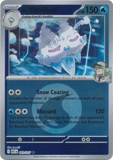 N's Vanilluxe (51) - ME: Ascended Heroes