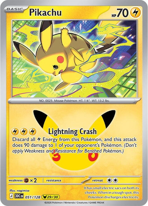 Pikachu (51) - ME: 30th Celebration