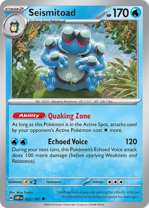 Seismitoad (52) - Obsidian Flames