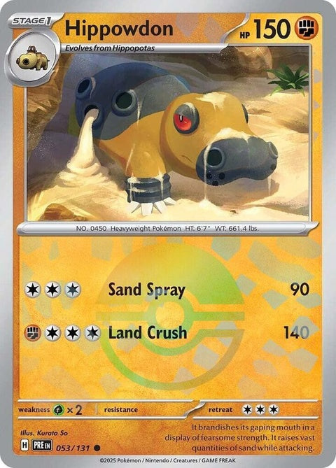 Hippowdon (53) - Prismatic Evolutions