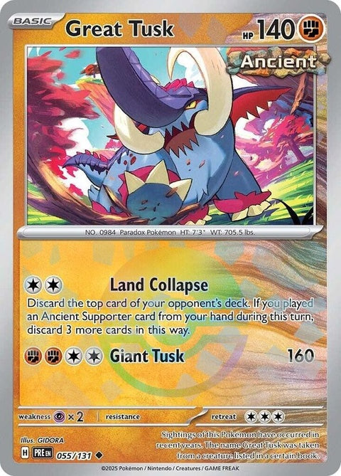 Great Tusk (55) - Prismatic Evolutions