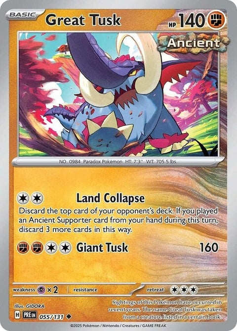 Great Tusk (55) - Prismatic Evolutions