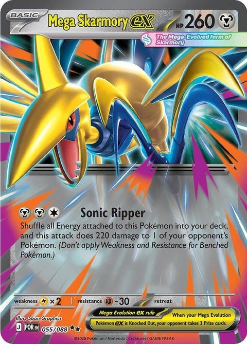Mega Skarmory Ex (55) - ME03: Perfect Order