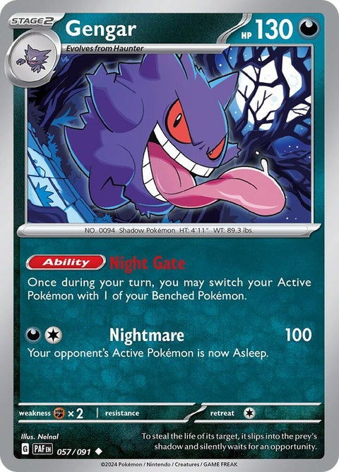 Gengar (57) - Paldean Fates