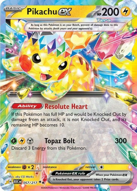 Pikachu Ex (57) - ME: Ascended Heroes