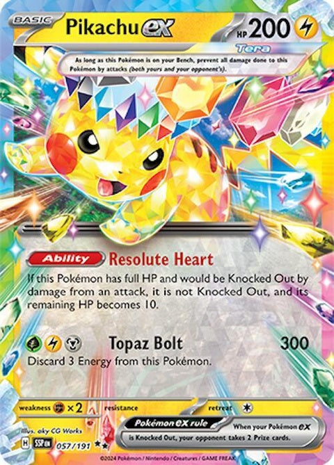 Pikachu Ex (57) - Surging Sparks