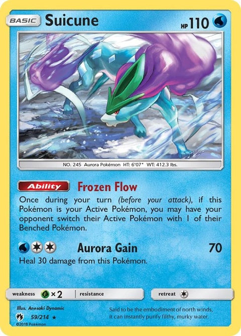 Suicune (59) - Lost Thunder