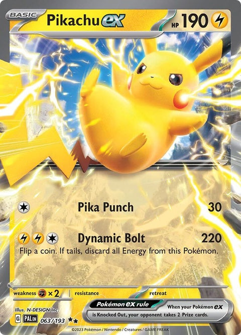 Pikachu Ex (63) - Paldea Evolved