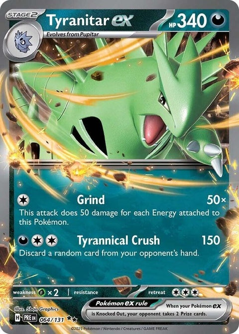 Tyranitar Ex (64) - Prismatic Evolutions