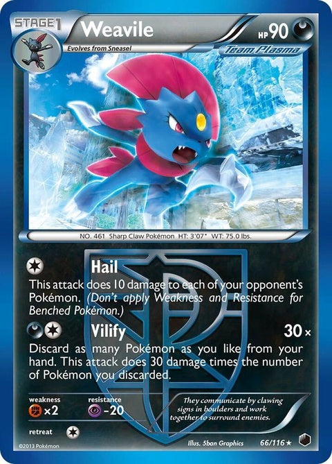 Weavile (66) - Plasma Freeze