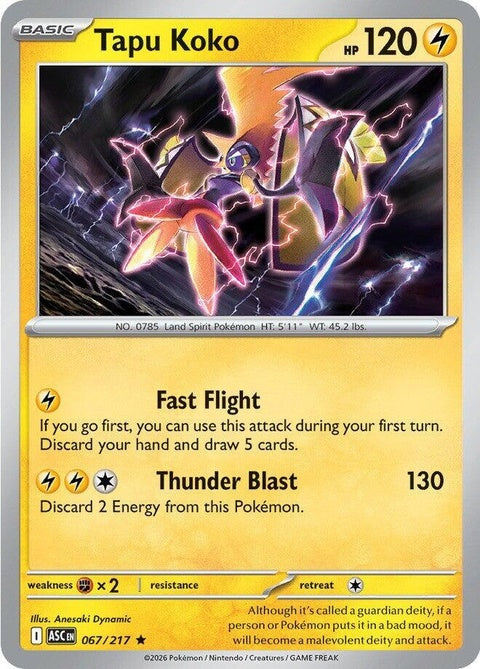 Tapu Koko (67) - ME: Ascended Heroes