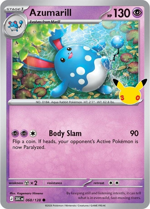 Azumarill (68) - ME: 30th Celebration