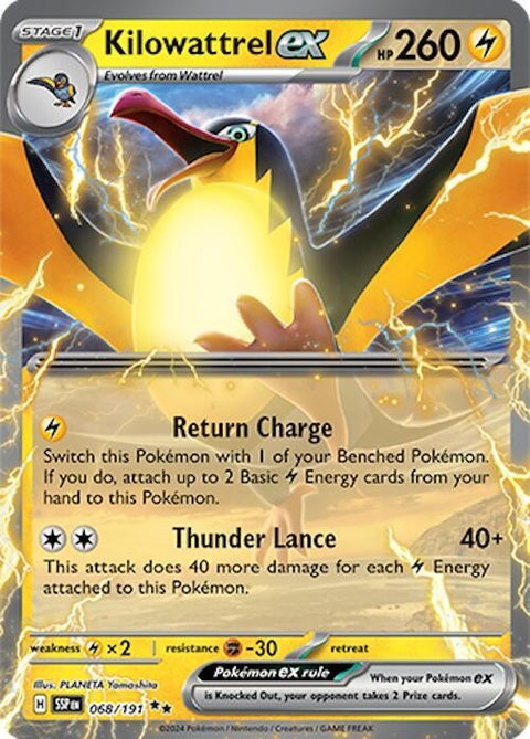 Kilowattrel Ex (68) - Surging Sparks