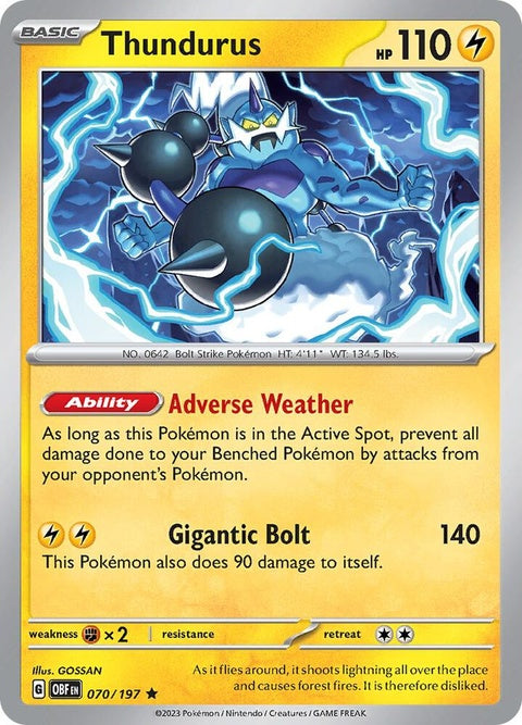 Thundurus (70) - Obsidian Flames