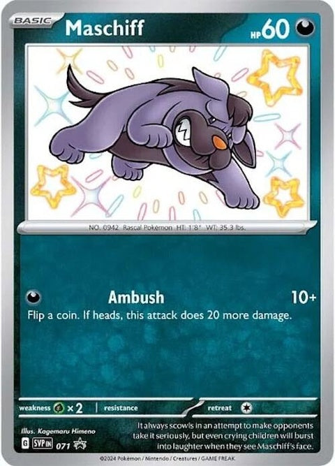 Maschiff (71) - Scarlet & Violet Black Star Promos
