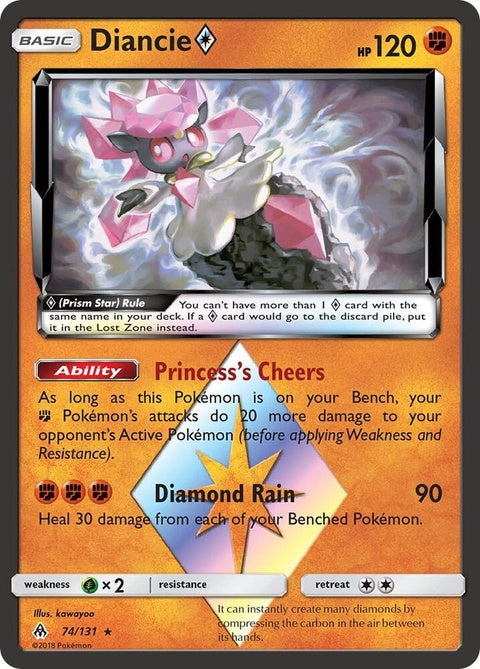 Diancie Prism Star (74) - Forbidden Light