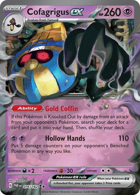 Cofagrigus Ex (76) - Paradox Rift
