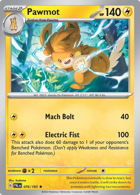 Pawmot (76) - Paldea Evolved