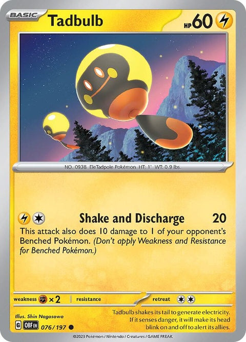 Tadbulb 076/197 (76) - Obsidian Flames
