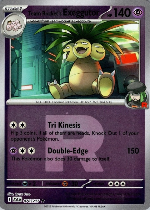 Team Rocket's Exeggutor (78) - ME: Ascended Heroes