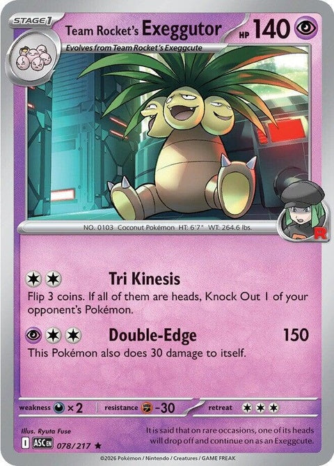 Team Rocket's Exeggutor (78) - ME: Ascended Heroes