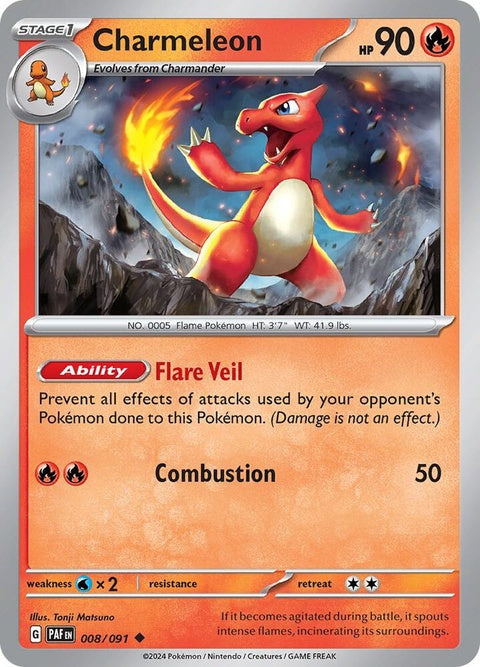 Charmeleon (8) - Paldean Fates