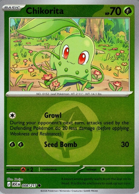 Chikorita (8) - ME: Ascended Heroes