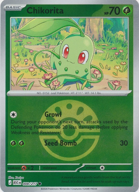 Chikorita (8) - ME: Ascended Heroes