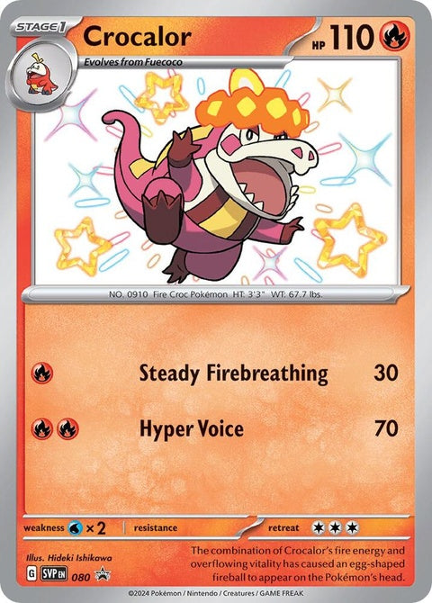 Crocalor (80) - Scarlet & Violet Black Star Promos