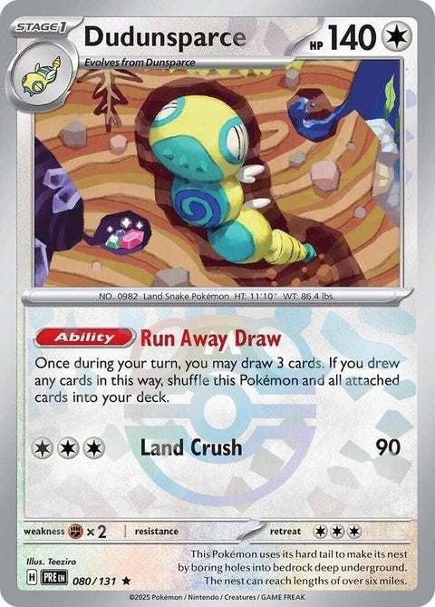 Dudunsparce (80) - Prismatic Evolutions