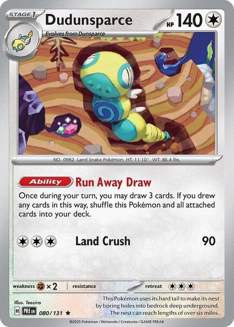 Dudunsparce (80) - Prismatic Evolutions