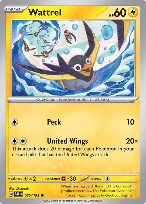 Wattrel (80) - Paldea Evolved