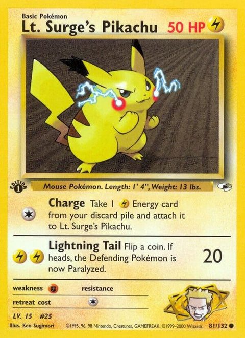 Lt. Surge's Pikachu (81) - Gym Heroes